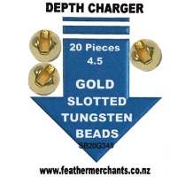 Slotted Depth Charger Tungsten Beads (20 Pieces)