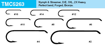 Tiemco Tmc 5263 Nymph And Streamer Hook X 100: Flyshop NZ Ltd