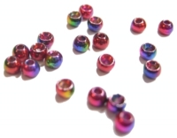 Rainbow Hued Plummeting Tungsten Beads